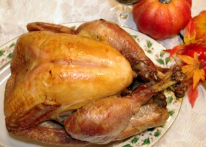 perfectly roasted turkey plated